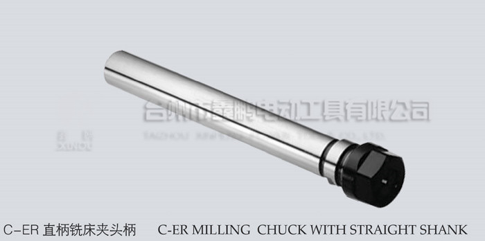 C-ER milling chuck with straight shank